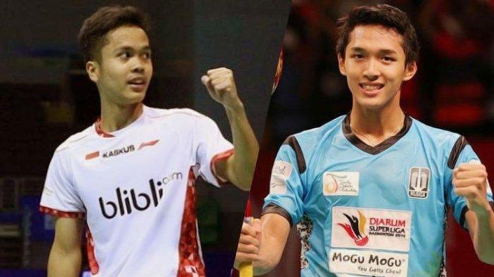 Anthony Ginting dan Jonathan Christie