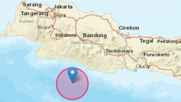 gempa terkini di Jawa Barat berkekuatan M 5,6 mengguncang Garut, Kamis (19/10/2023).