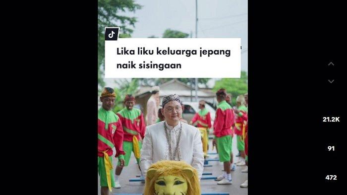 Jepang Nikahi Wanita Subang, Awalnya Tegang Berujung Selfie di Atas Sisingaan
