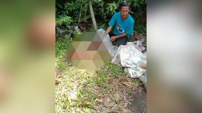 laki-laki ditemukan dalam kondisi termutilasi di Jalan Raya Cibalong, Kampung Bantar Limus, Desa Sancang, Kecamatan Cibalong, Kabupaten Garut, Jawa Barat, Minggu (30/6/2024)