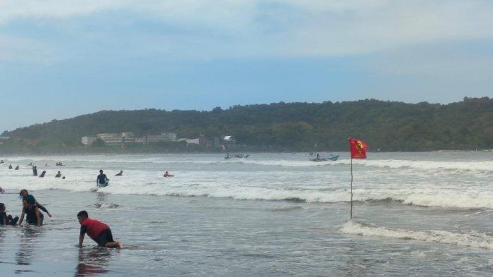 Lokasi TKP kejadian SMM pelajar asal Garut yang tenggelam di Pantai Barat Pangandaran