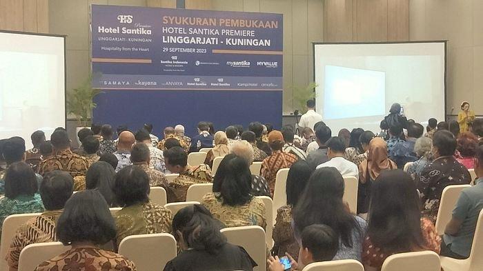 Syukuran pembukaan beroperasinya Hotel Santika Premiere di Kuningan, Jumat (29/9/2023).