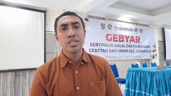 Pendiri sekaligus Ketua Gebetan, Ahmad Syihan Ismail, saat ditemui dalam kegiatan Gebyar Sertifikasi Halal Gratis bagi Pelaku UMKM pada Kamis (6/7/2023).