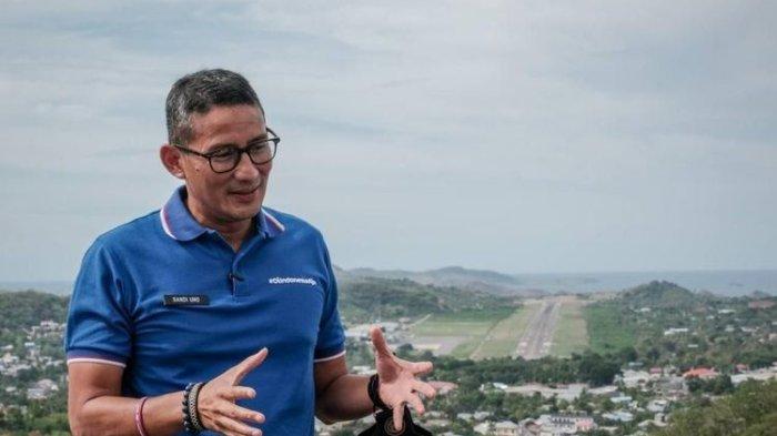 Menteri Pariwisata dan Ekonomi Kreatif, Sandiaga Uno mengunjungi Parapuar Labuan Bajo.