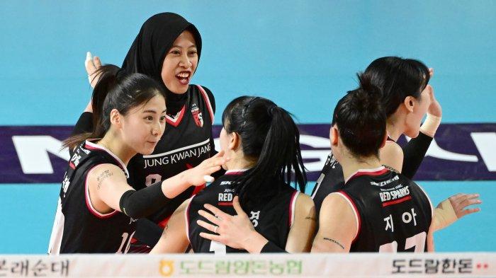 Daftar Klasemen Sementara Liga Voli Korea:Red Sparks Kembali Huni 4 Besar, Rawan Disenggol IBK Altos