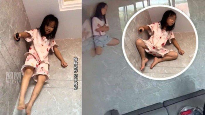 Spider Girl! Bocil ini Menempel di Dinding Layaknya Manusia Laba-laba