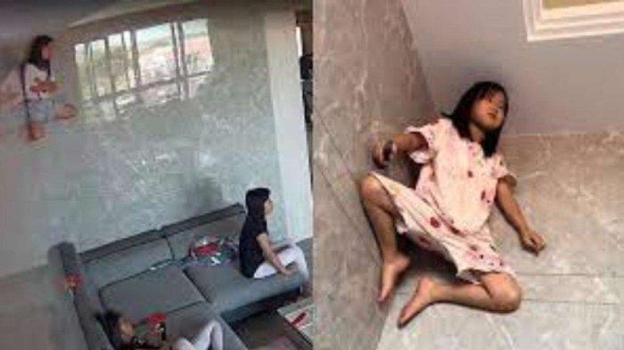 Spider Girl! Bocil ini Menempel di Dinding Layaknya Manusia Laba-laba