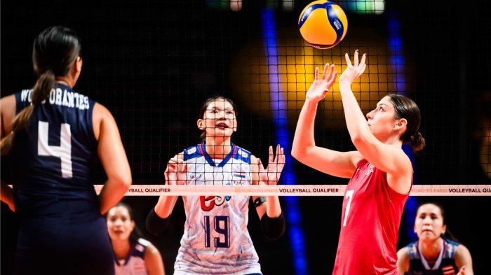 Timnas voli putri Thailand vs Polandia di Kualifikasi Olimpiade Paris 2024