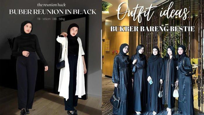 outfit in black untuk bukber Ramadhan 2024