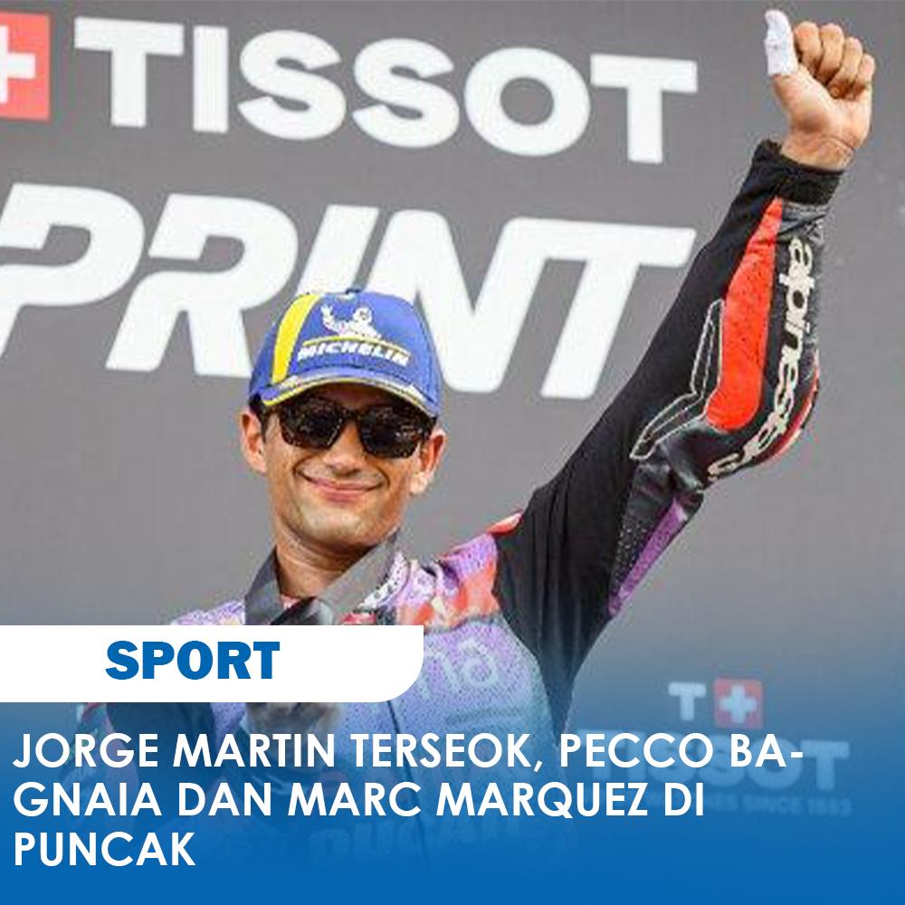 Jorge Martin Terseok, Pecco Bagnaia dan Marc Marquez di Puncak