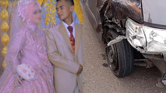 KORBAN LAKALANTAS — Kolase foto Ahmad Domili dan mobil pick up yang ditabrak korban. Kecalakan maut terjadi di Desa Wonggahu, Kecamatan Paguyaman, Kabupaten Boalemo, Gorontalo pada Jumat (11/7/2025).