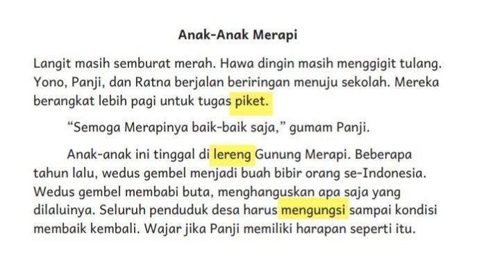 Anak-Anak Merapi. (Buku Bahasa Indonesia: Lihat Sekitar untuk SD Kelas IV)