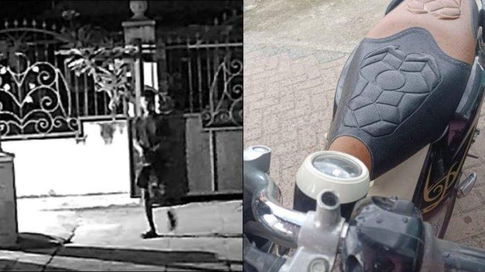 Detik-detik seorang pria mencuri sepeda motor terekam kamera cctv