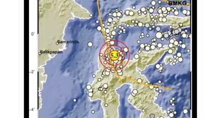 Gempa bumi sudah 17 kali terjadi di Sigi, Sulawesi Tengah pada Minggu 06 Agustus 2023 sejak subuh hingga malam ini.