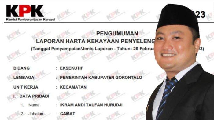Ikram Andi Taufan Hurudji saat ini menjabat sebagai Camat Limboto Barat.