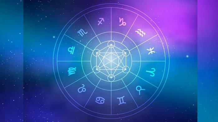 Ilustrasi simbol ramalan zodiak harian di tahun 2024.