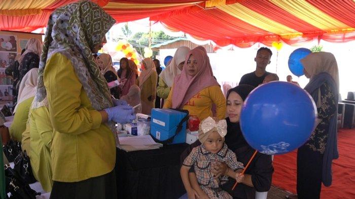 Kegiatan Posyandu di Alfamart Kota Gorontalo