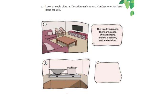 Kunci jawaban Bahasa Inggris SMP Kelas 7 Kurikulum Merdeka poin c Section 4 Speaking Unit 1 My House Halaman 109-110, Chapter 3 Home Sweet Home.