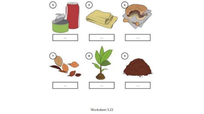 Soal Worksheet 3.23 untuk kunci jawaban Bahasa Inggris SMP Kelas 7 Buku English For Nusantara Kurikulum Merdeka Halaman 132 poin c Section 2 Reading Unit 3 Let's Clean Up pada Chapter 3 Home Sweet Home.