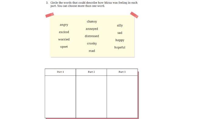 Soal nomor 3 untuk kunci jawaban Bahasa Inggris SMP Kelas 8 Buku English For Nusantara Kurikulum Merdeka Halaman 263 Worksheet 5.10 Section 4 Reading, Unit 2 I Know I Can Do It pada Chapter 5 Embrace Yourself.