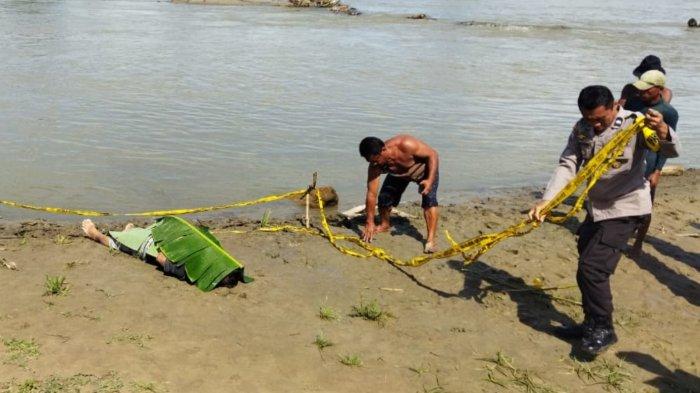 Penemuan mayat mengapung di Sungai Bone, Gorontalo, Kamis (21/11/2024).