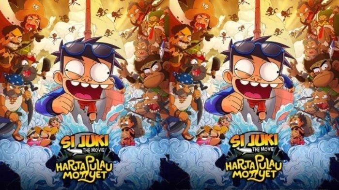 Poster film Si Juki the Movie: Harta Pulau Monyet - Berikut sinopsis film Si Juki the Movie: Harta Pulau Monyet, kisah petualangan memburu harta karun, tayang 27 Juni 2024 di bioskop.