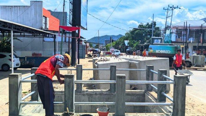Progres pekerjaan Kanal Tanggidaa, Jumat (6/12/2024).
