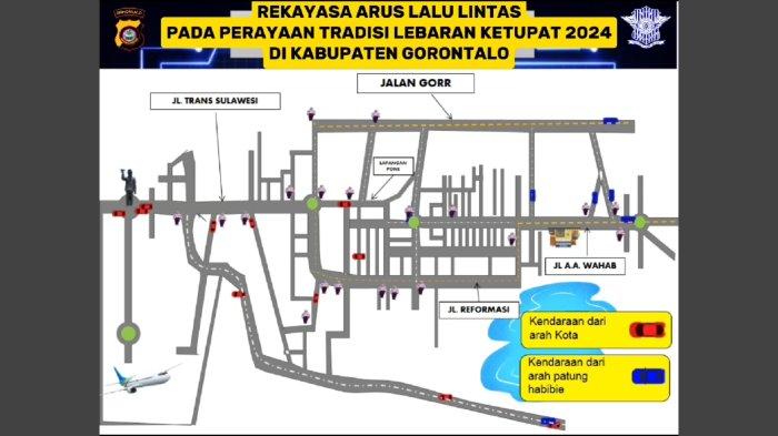Rekayasa lalu lintas di Kabupaten Gorontalo saat perayaan Hari Ketupat