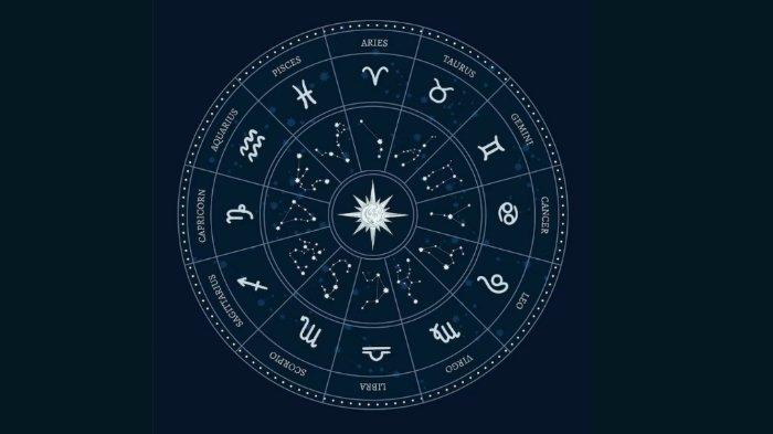 Ilustrasi simbol zodiak.