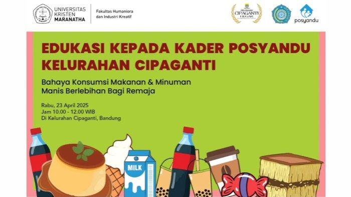 Poster yang disebarkan secara online untuk menginformasikan kegiatan kepada para kader Posyandu/PKK Kelurahan Cipaganti