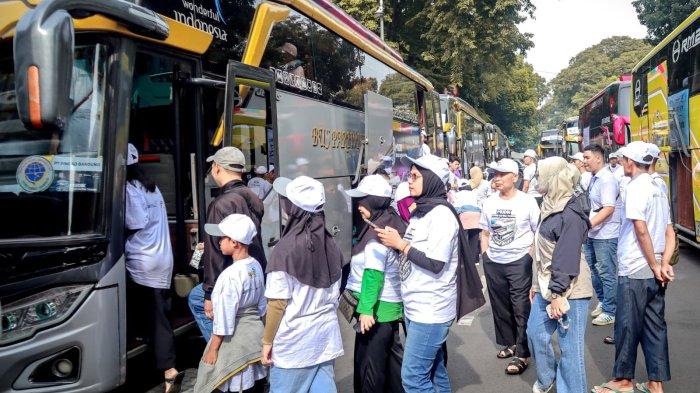 Peserta mudik gratis bertajuk