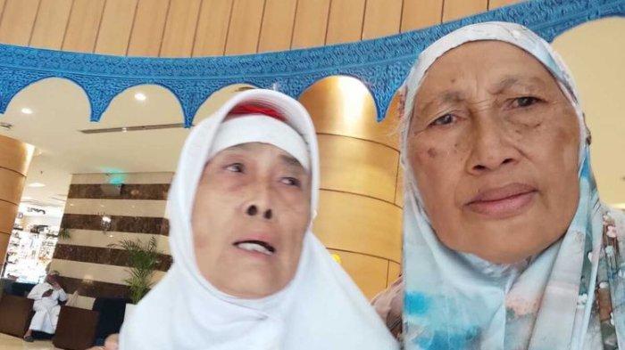 Aedah Enjuh (70) warga Kampung Rancakole, Desa Rancakole, Kecamatan Arjasari, Kabupaten Bandung, Jawa Barat saat ditemukan usai terpisah dari rombongan umrohnya di Mekkah pada Minggu (17/3/2024).
