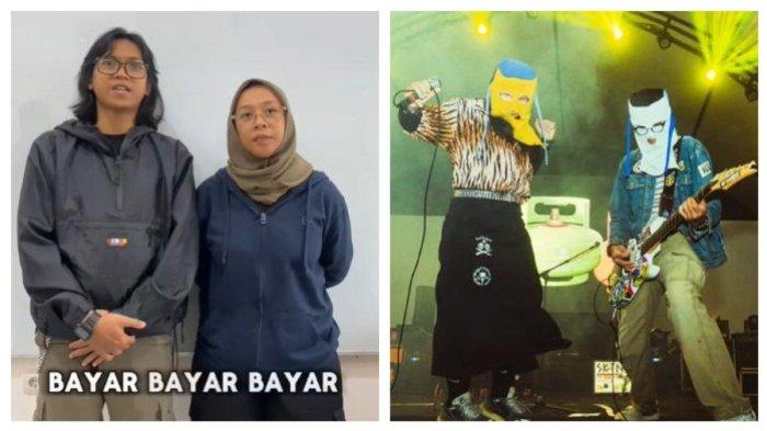BAND SUKATANI - Personel Band Sukatani dalam sampul album mereka Gelap Gempita (2023). Lirik lagu Bayar Bayar Bayar milik Sukatani yang viral hingga dihapus dari berbagai platform. Band Sukatani juga tiba-tiba mengunggah video permintaan maaf ke polisi.