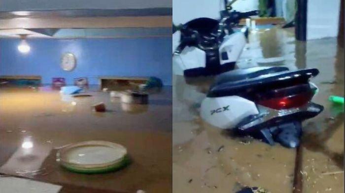 Banjir merendam rumah-rumah warga di wilayah Kabupaten Bandung, Selasa (5/11/2024) malam.