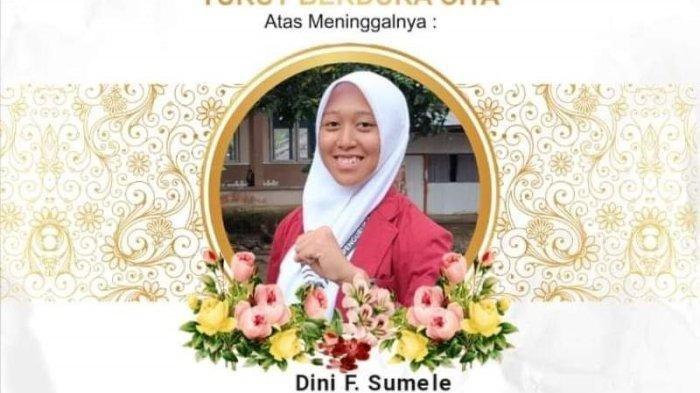 Dini Fironisa Sumele, salah satu calon anggota Paskibraka Bolmong, Sulawesi Utara. Dini meninggal pada pukul 11.45 Wita, Minggu (11/8/2024).