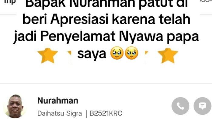 Kisah seorang driver taksi online (taksol) yang membantu penumpangnya yang mengalami serangan jantung, viral di media sosial.
