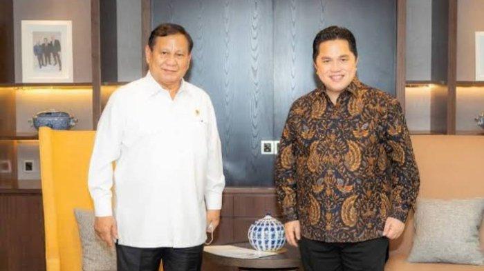 Kehadiran Menteri BUMN Erick Thohir sebagai calon wakil presiden (cawapres) dapat menambah suara dukungan kepada Ketua Umum Gerindra Prabowo Subianto