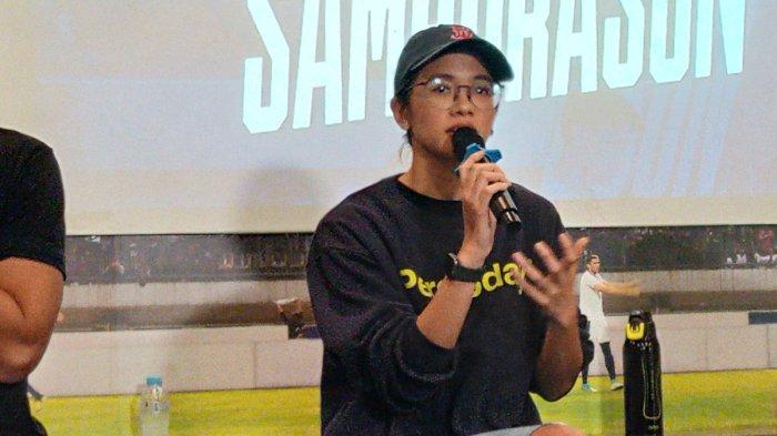 Direktur Komersial PT Persib Bandung Bermartabat (PBB), Gabriella Witdarmono sosialisasi regulasi dan kebijakan baru jelang laga perdana melawan Madura United, Selasa (27/6/2023). Tribunjabar.id / Adi Ramadhan Pratama.