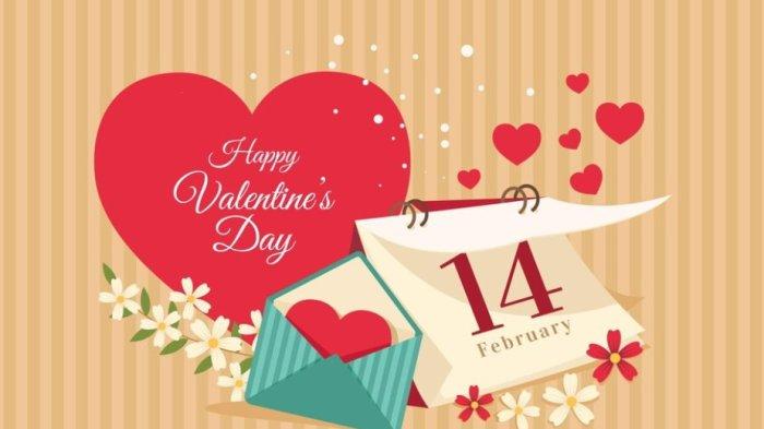 Gambar menarik Hari Valentine 2024 sebagai ucapan di media sosial.