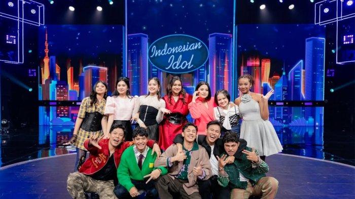 TOP 12 PESERTA INDONESIAN IDOL 2025: Tangkapan layar peserta Indonesian Idol yang lolos di babak Spektakuler Show 2 diunggah akun resmi Instagram @indonesianidolid, Senin (3/2/2025). Berikut hasil Indonesian Idol 2025 di babak Spektakuler Show 2, peserta dari Jakarta tereliminasi
