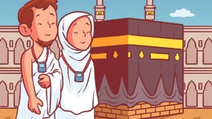 Ilustrasi orang berangkat haji---ucapan selamat menunaikan ibadah haji dari kata-kata berikut ini ke kerabat yang hendak berangkat ke Tanah Suci.