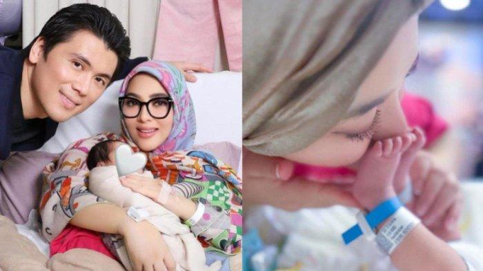 Inilah potret terbaru Syahrini setelah menjadi seorang ibu. Istri Reino Barack tersebut tampak luwes gendong baby R.