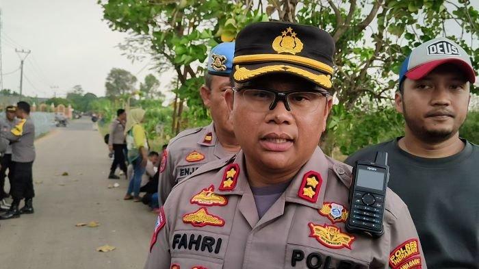 Kapolres Indramayu AKBP M Fahri Siregar saat memberikan keterangan kepada wartawan, Kamis (6/7/2023).