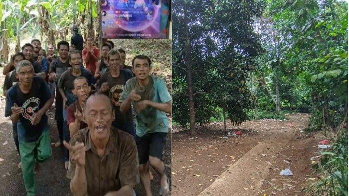 Kebun lokasi live tiktok jodet Sadbor di Sukabumi jadi sepi, setelah Gunawan alias Sadbor diamankan polisi