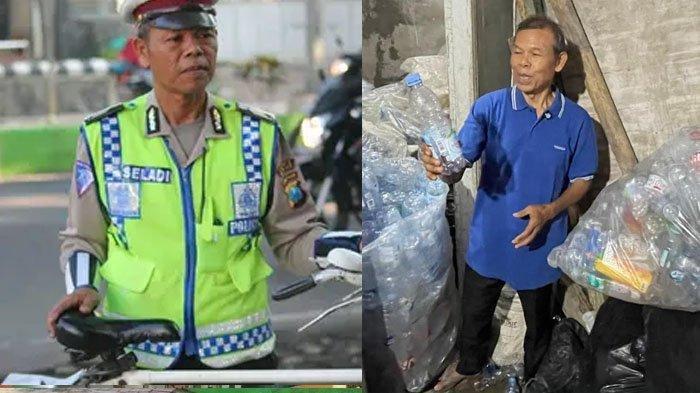 Kisah inspiratif a Bripka (Purn) Seladi (47) di Malang, Jawa Timur, yang pernah viral disebut sebagai polisi pemulung.