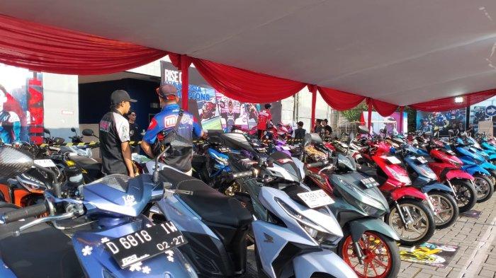 Kompetisi modifikasi sepeda motor Honda digelar PT Daya Adicipta Motora (DAM) di Rest Area 72 Lembang, Kabupaten Bandung pada Sabtu, 8 Juni 2024. Tribunjabar.id /