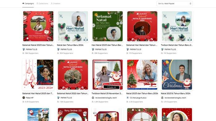 Kumpulan Twibbon Hari Natal 2024 yang gratis dan menarik untuk dibagikan ke media sosial.