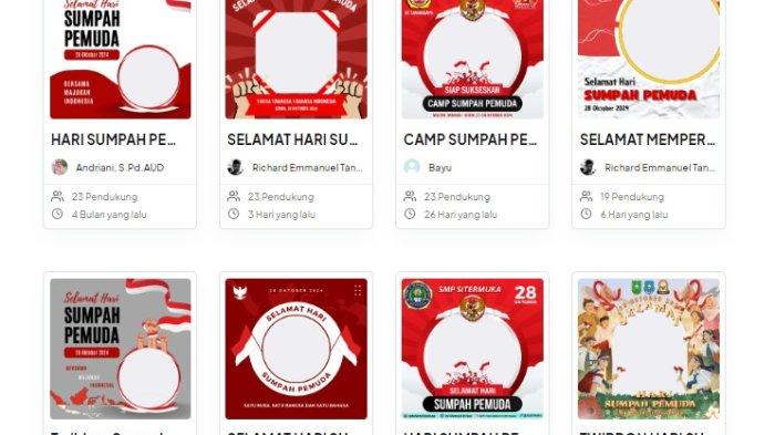 Kumpulan Twibbon Hari Sumpah Pemuda 2024 dengan desain menarik yang bisa dibagikan ke media sosial. Hari Sumpah Pemuda diperingati setiap 28 Oktober.