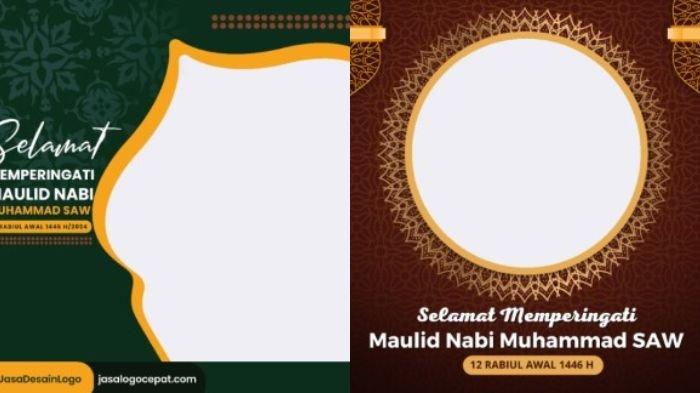 Kumpulan Twibbon Maulid Nabi 2024 yang bisa dibagikan ke media sosial. Maulid Nabi bertepatan dengan Senin (16/9/2024).