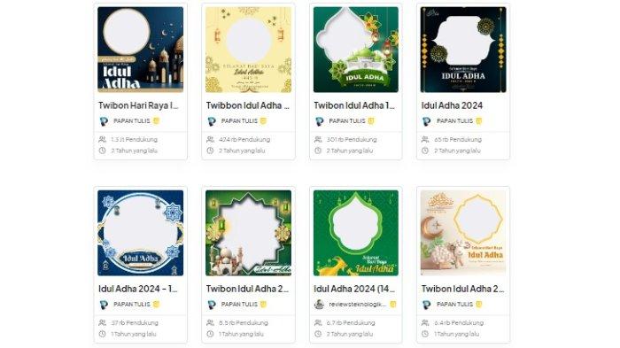 Kumpulan link Twibbon Idul Adha 2024 gratis dengan desain menarik cocok dibagikan sebagai ucapan di media sosial. Hari Raya Idul Adha 1445 H jatuh pada Senin (17/6/2024).